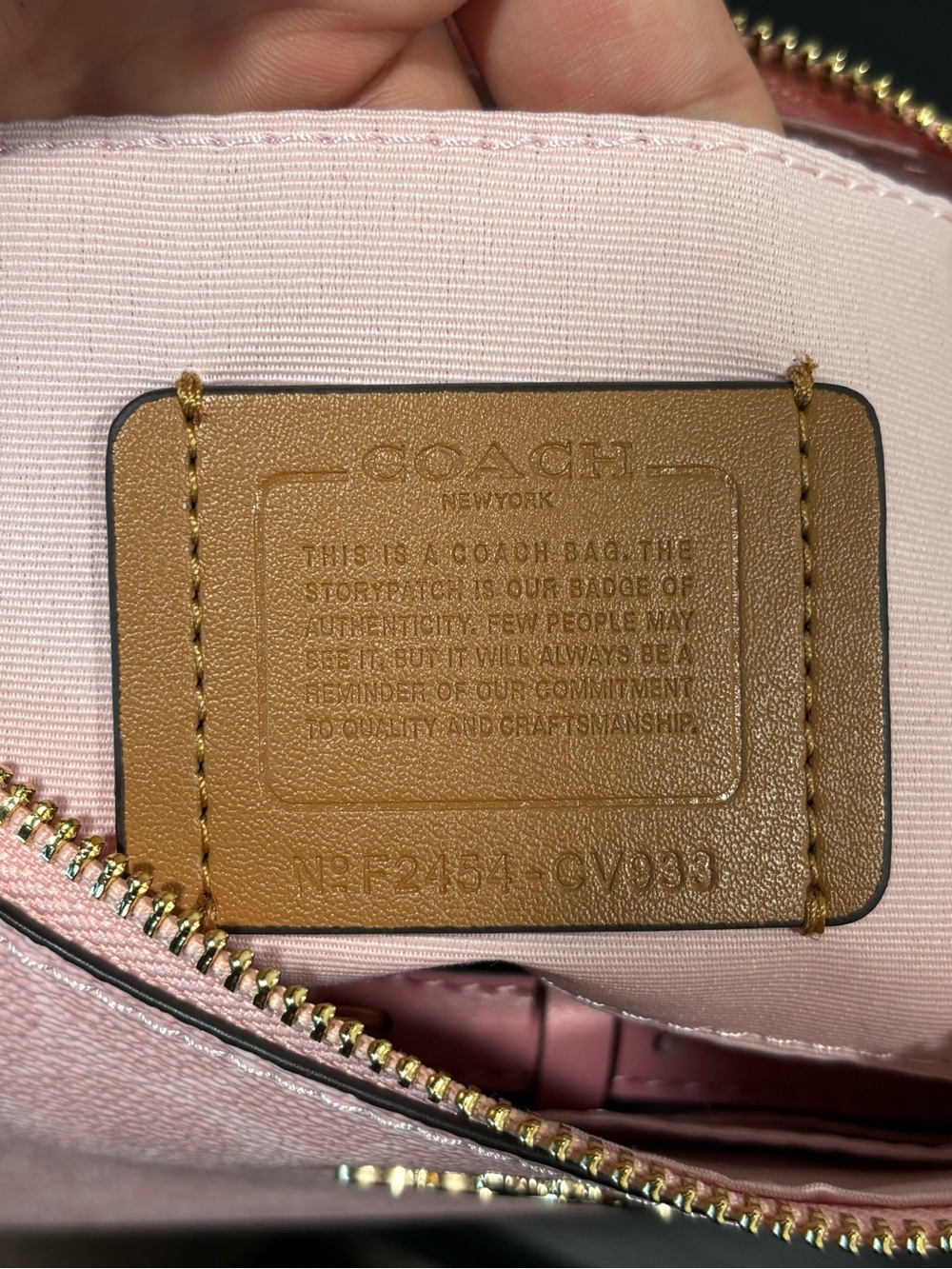 Coach Pink Signature Teri Shoulder Bag - Picture 9 of 9